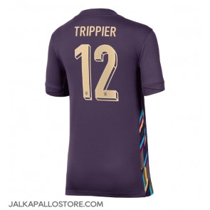 Englanti Kieran Trippier #12 Vieraspaita Naisten EM-Kisat 2024 Lyhythihainen